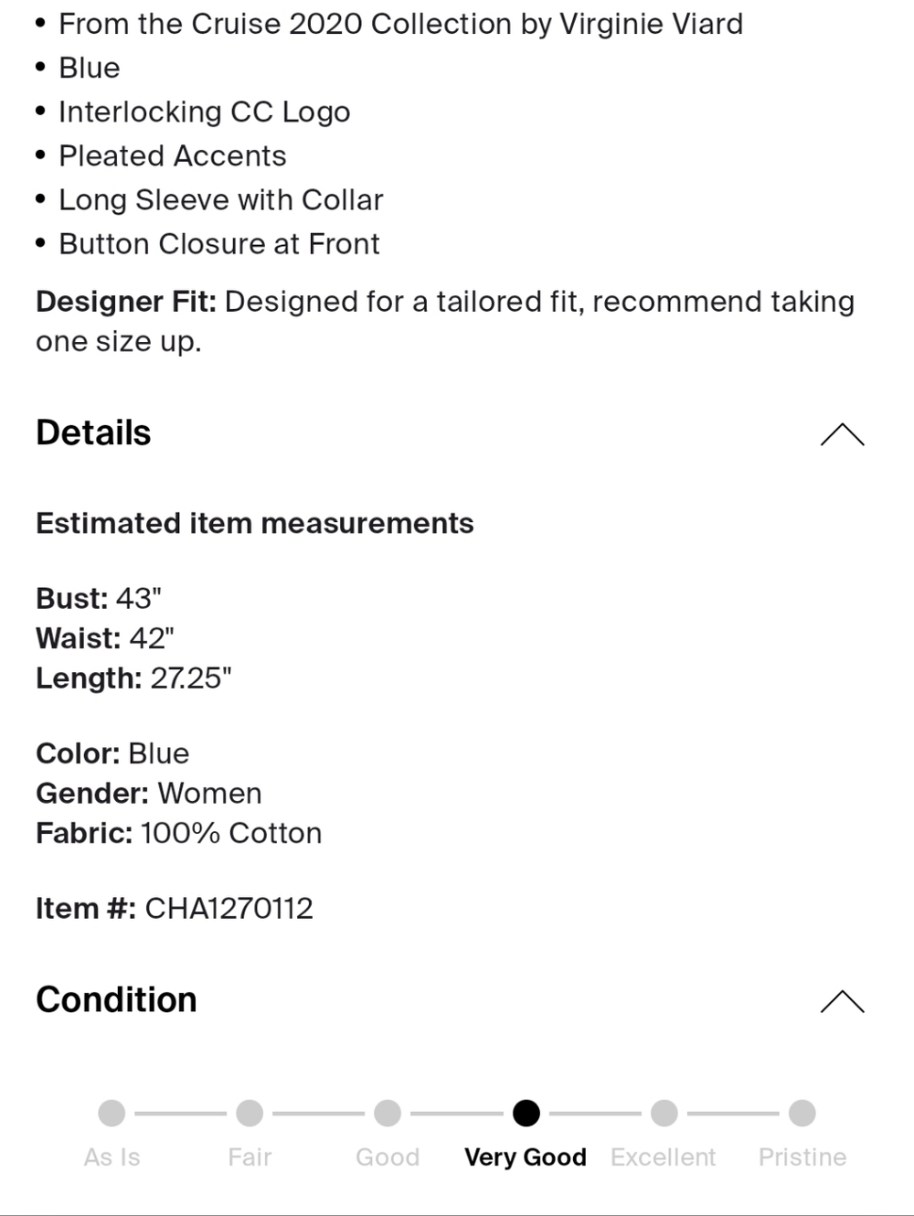 Light Blue Pleated Front Button-Up Shirt - Picture 4 of 4